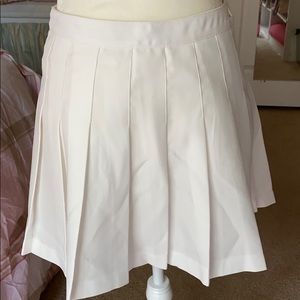 Forever 21 White Cheerleading Skirt